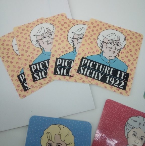 New Golden Girls Stickers 4 Sofia 1 Dorothy 1 Blanche 1 Rose - Picture 5 of 7